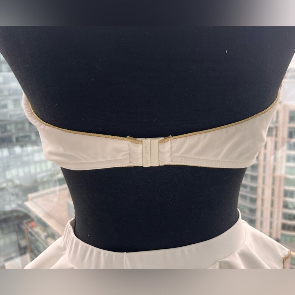 🆕 ZIMMERMANN 🧿 BNWOT White Jeannie Scallop Tiered Bikini - Size 4 - US 12 - Picture 6 of 16